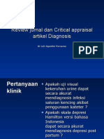 Review Jurnal Dan Crtical Appraisal - Diagnosis