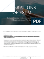 Operations of FSLM