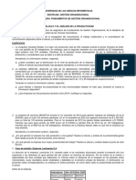 Guía de Ejercicios Sobre Cálculo y Análisis de La Productividad