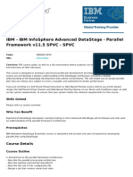 Ibm Infosphere Advanced Datastage Parallel Framework v11 5 SPVC SPVC
