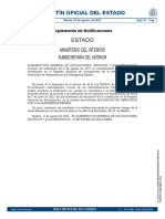 Registro Nacional de Asociaciones - Anuncio de notificación de desistimiento de inscripción de Asociación de Abducidos por los Alienígenas España