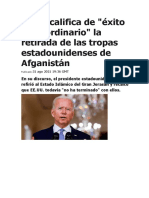 Biden Califica De