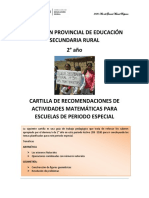 Cartilla de Matematica 2° Rural Periodo Especial