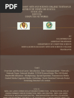 Unit I Computer Networks 16SCCCS6