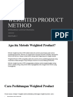 METODE Weighted Product