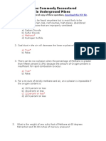 Gases Commonly Encountered in Underground Mines: For An Unanswered Copy of These Questions