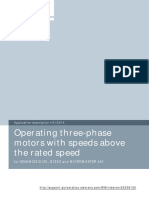 Operating Three-Phase Motors With Speeds Above The Rated Speed