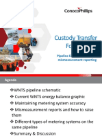 WNTS Pipeline Energy Balance and Mismeasurement Reporting