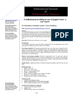 50 Millesimal Prescribing in Case of Jagged Warts: A Case Report