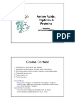 Amino Acids, Peptides & Proteins Modules 06534/06594/06634