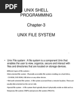 Unix Shell Programming Chapter-3 Unix File System