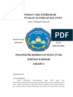 Laporan Cara Sterilisasi Menggunakan Autoklaf Dan Oven