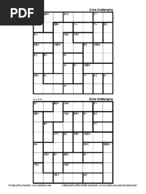 Kenken 8x8 All | PDF