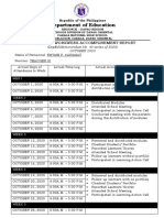 Department of Education: Individual Workweek Accomplishment Report