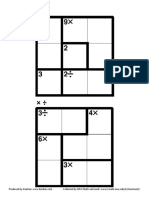 Kenken 3x3 Mult Div