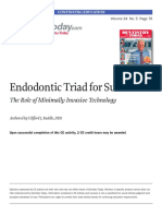 Endodontic Triad For Success - The Role of Minimally Invasive Technology