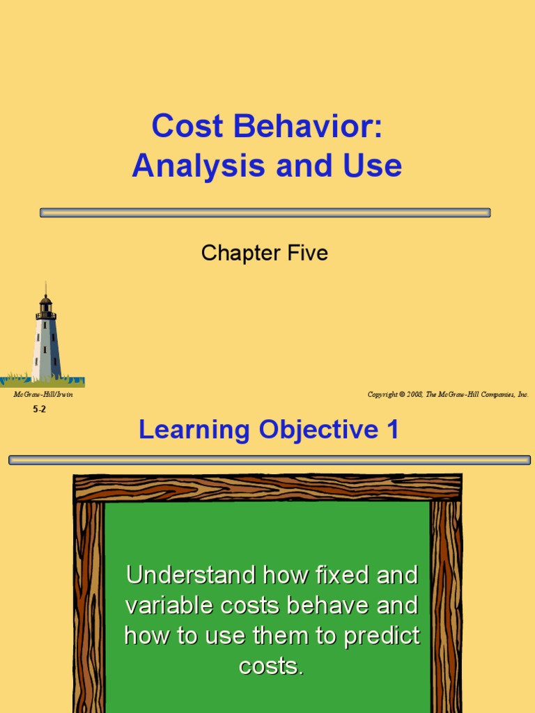 Cost Behavior: Analysis and Use: Chapter Five | PDF | Regression ...