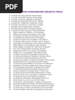 Class 12 Chemistry Project Ideas 2025-26 | PDF | Titration | Chemistry