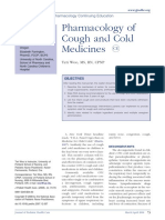 Pharmacology of Cough and Cold Medicine