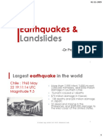 Earthquakes and Landslides