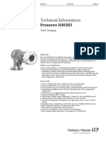 Technical Information Proservo NMS83: Tank Gauging