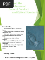 RA 6713 and The PNP Professional Code of Conduct and Ethical Standards