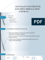 Perubahan Jumlah dan Struktur Kromosom serta Berbagai Jenis Syndrom