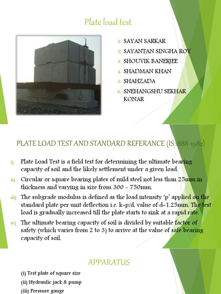 Plate Load Test | PDF | Mechanical Engineering | Applied And ...
