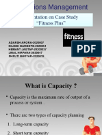 Presentation On Case Study "Fitness Plus"
