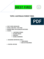 Topic: Australia Forest Fires
