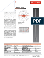 ANT450F10: Fiberglass Collinear Antenna 10 DBD