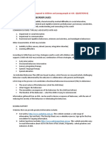 Autism Spectrum Disorder (Asd) : CHCPRT001 Identify and Respond To Children and Young People at Risk - (QUESTION 6)