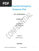 Construction Emergency Response Plan: 674 Ocotillo Express