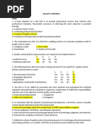 Quality Controls Cpar