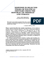 Selected Calypsoes of Political Commentary From The Republic of Trinidad and Tobago-Journal of Black Studies-29greaves1998