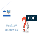 What Is Sap Abap Data Dictionary (SE11)