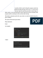 4break Statement, Continue Statement, Python Strings, String Operators, Escape Sequence in Python - 1625506308820