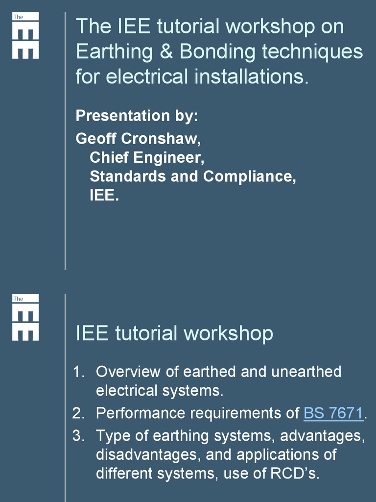 Earthing & Bonding Techniques Overview | PDF | Electricity | Electrical ...