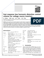Fast response low harmonic distortion control scheme