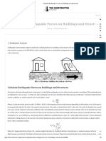 Calculate Earthquake Forces On Buildings and Structures