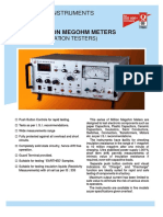 Analog Million Mega Ohm Meter