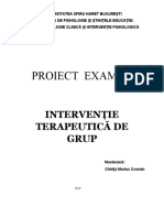 Proiect Terapie de Grup