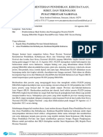 Surat Pemberitahuan Hasil Seleksi Dan Pemanggilan Peserta FLS2N Jenjang SMA - MA Tingkat Daerah - Provinsi Tahun 2021