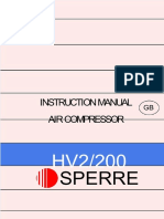 Sperre: Instruction Manual Air Compressor