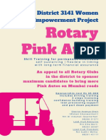 Rotary District 3141 Women Empowerment Project Pink Auto Skill Training