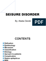 Seisure Disorder: by Abebe Dendir