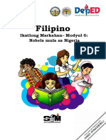 Filipino: Ikatlong Markahan - Modyul 6: Nobela Mula Sa Nigeria