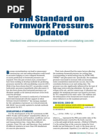 DIN Standard On Formwork Pressures Updat