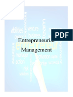 Entrepreneurial Management Module