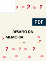 Desafio Da Memória